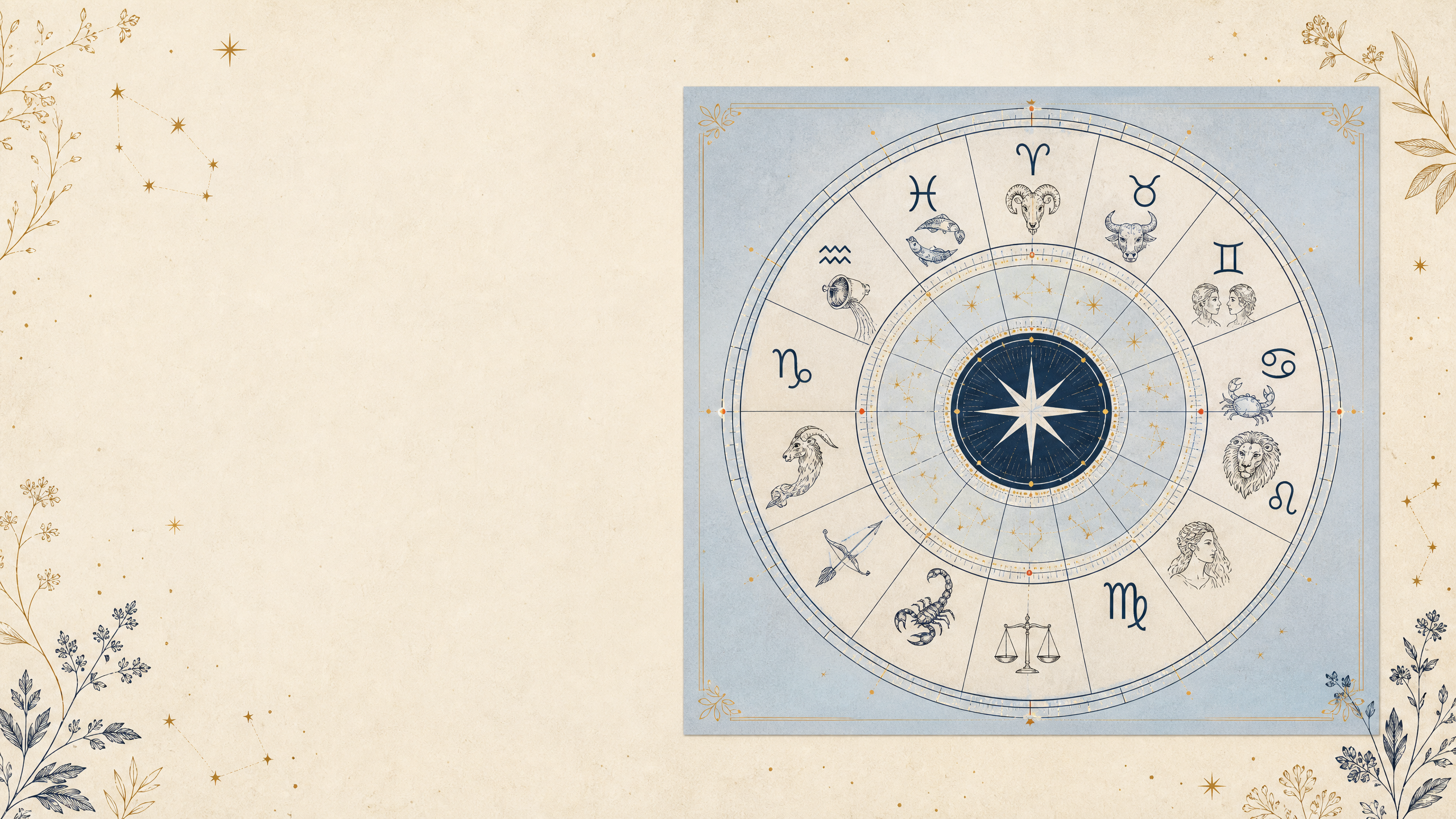 Astrological birth chart used for soulmate readings